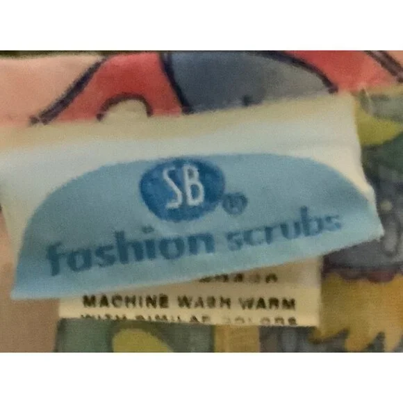 Easter Nurse Scrub Top Medical Nurse Uniform Size small - Picture 8 of 10